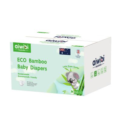 Couches pour bébé en bambou de qualité supérieure avec tissu en bambou 100% biodégradable
