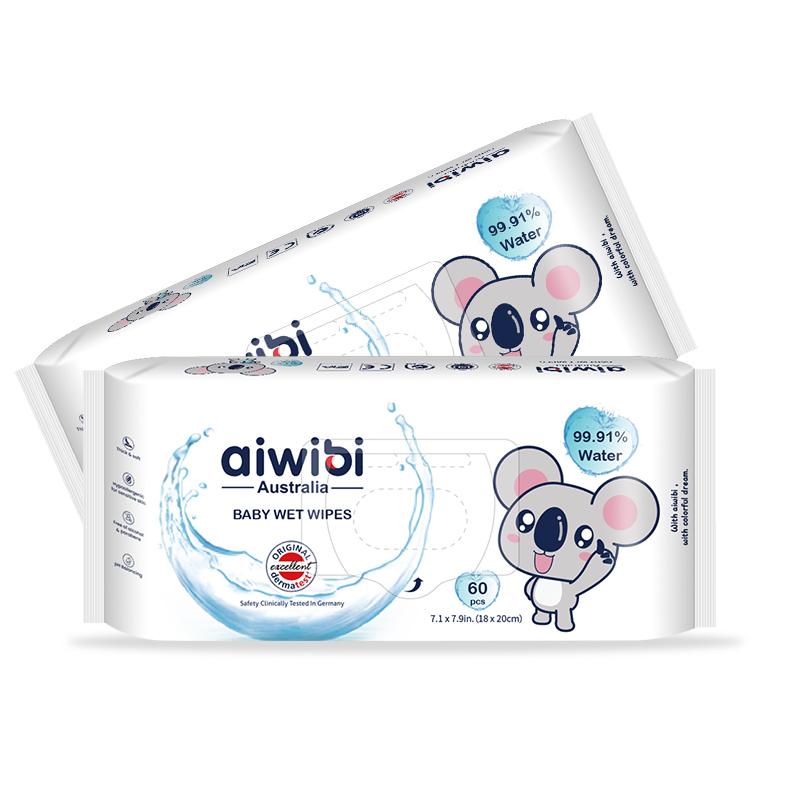 WaterWipes Lingettes Pures 60 lingettes